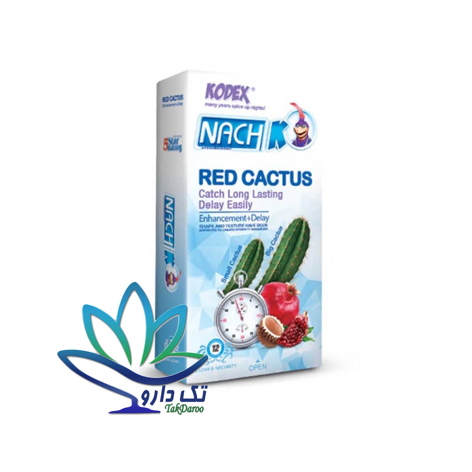 کاندوم کدکس مدل Red Cactus بسته 12 عددی