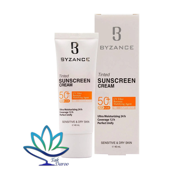 ضد آفتاب پوست خشک لایت بژ بیزانس SPF50 ضد آفتاب پوست خشک لایت بژ بیزانس SPF50