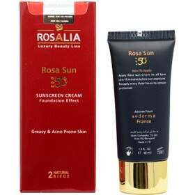 کرم ضد آفتاب رزالیا پوست چرب و جوش دار رنگ طبیعی SPF50 کرم ضد آفتاب رزالیا پوست چرب و جوش دار رنگ طبیعی SPF50
