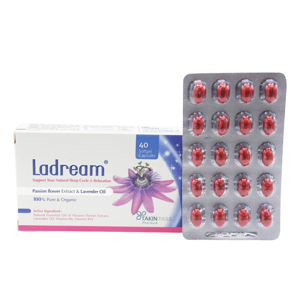کپسول نرم ژلاتینی لادریم تکین پارس فارمد 40 عدد کپسول نرم ژلاتینی لادریم تکین پارس فارمد 40 عدد