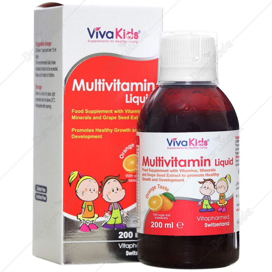 شربت مولتی ویتامین ویواکیدز شربت مولتی ویتامین ویواکیدز