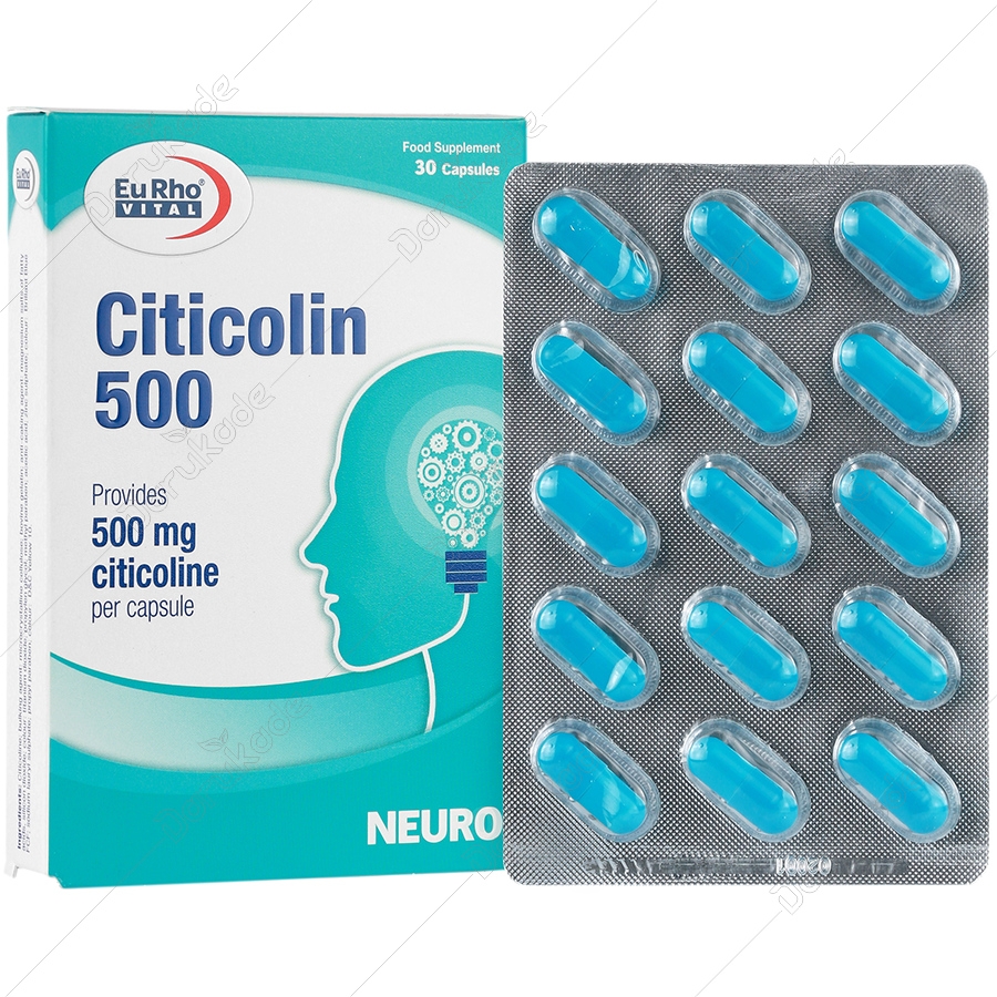 کپسول سیتی کولین 500 میلی گرم یوروویتال 30 عدد کپسول سیتی کولین 500 میلی گرم یوروویتال 30 عدد