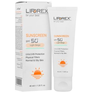 کرم ضد آفتاب SPF50 پوست نرمال و چرب لیپورکس کرم ضد آفتاب SPF50 پوست نرمال و چرب لیپورکس