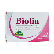 قرص بیوتین 4000 میکروگرم آلفا ویتامینز 30 عدد قرص بیوتین 4000 میکروگرم آلفا ویتامینز 30 عدد