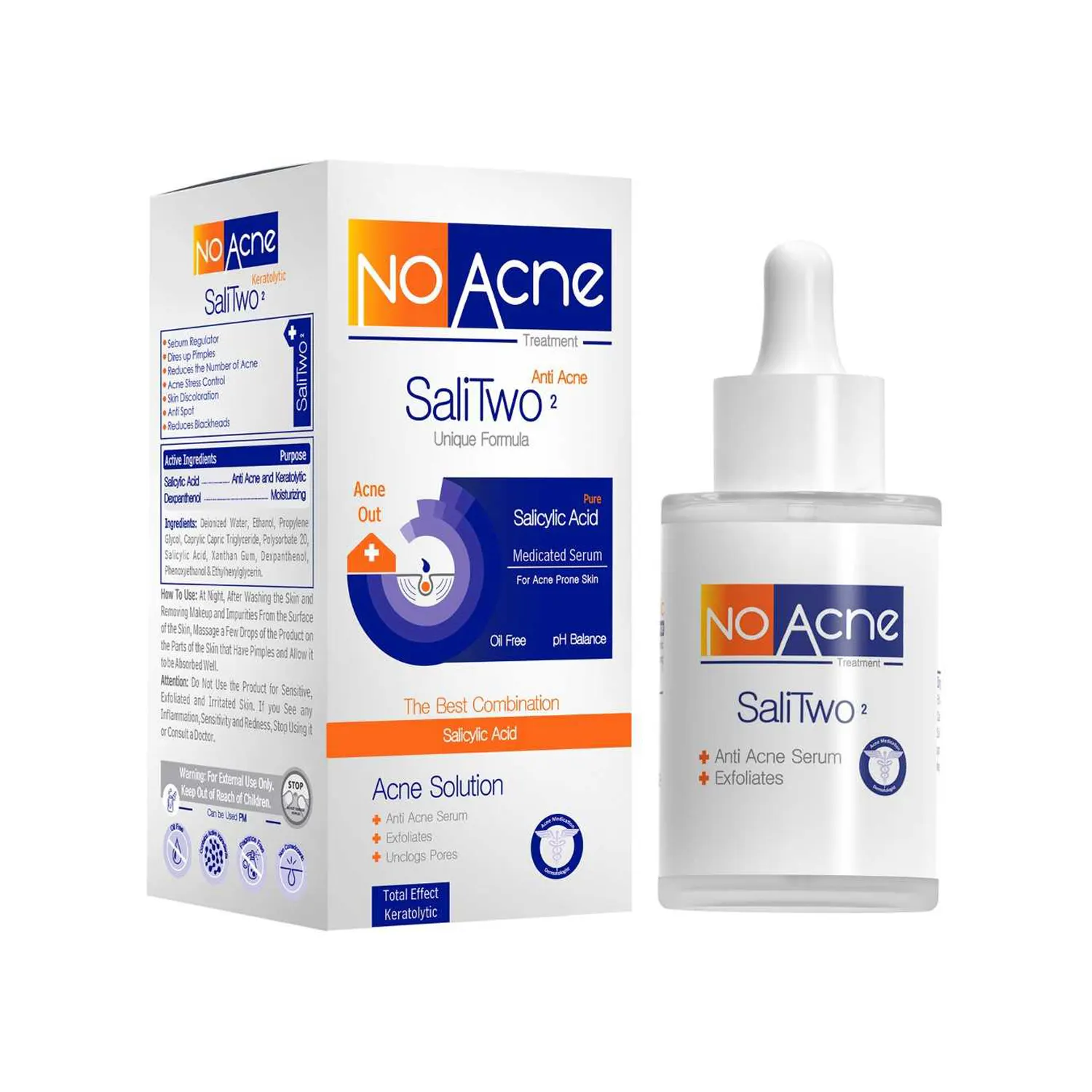 سرم ضدجوش پوست نوآکنه مدل SaliTwo مناسب برای پوست چرب حجم 30 میلی لیتر سرم ضدجوش پوست نوآکنه مدل SaliTwo مناسب برای پوست چرب حجم 30 میلی لیتر