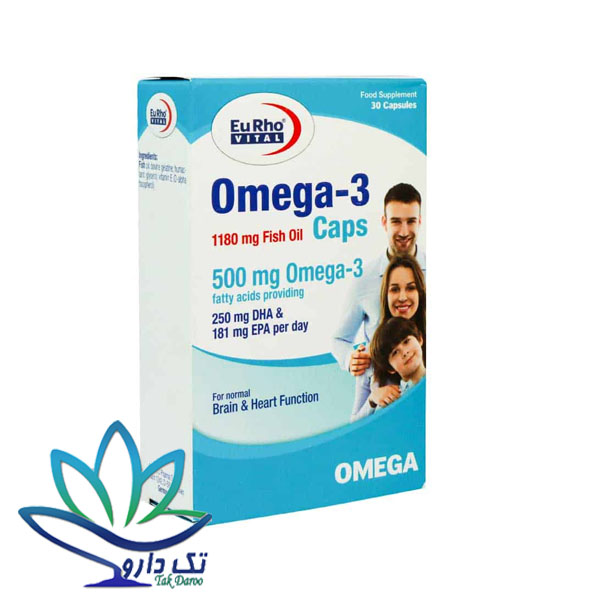 کپسول امگا 3 یوروویتال 1180 میلی گرم کپسول امگا 3 یوروویتال 1180 میلی گرم