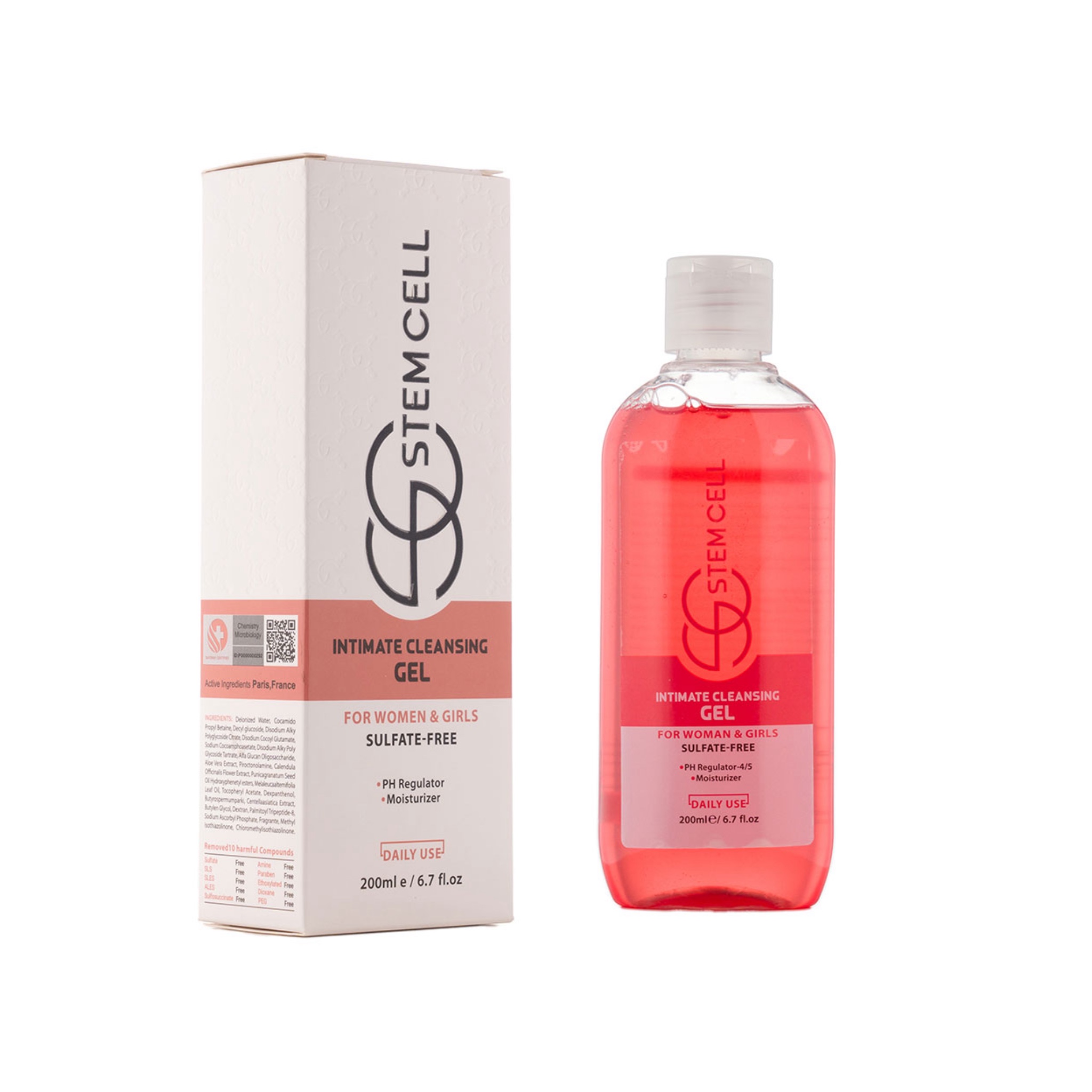 ژل شستشوی بهداشتی بانوان و دوشیزگان استم سل 200 میلی لیتر ژل شستشوی بهداشتی بانوان و دوشیزگان استم سل 200 میلی لیتر