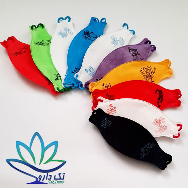 ماسک سه بعدی بچه گانه طرح دار