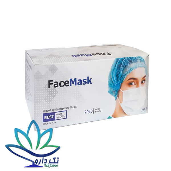 ماسک سه لایه پرستاری بسته 50عددی