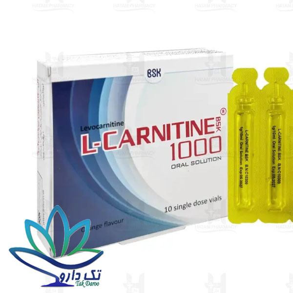 ویال خوراکی ال کارنیتین بی اس کی 1000