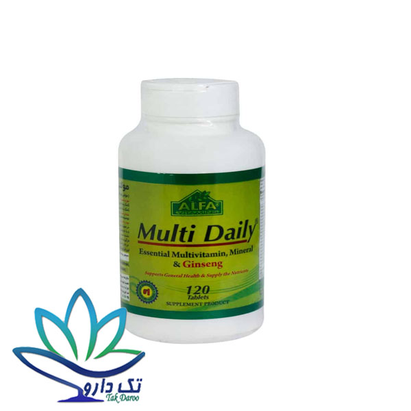 قرص مولتی دیلی آلفا 60 عددی قرص مولتی دیلی آلفا 60 عددی
