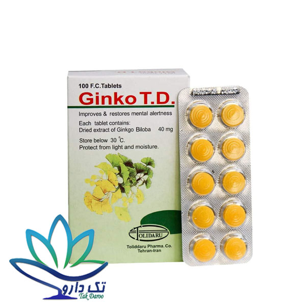 قرص جینکو تیدی تولید دارو 100 عدد