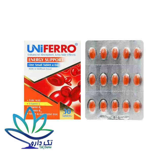 قرص یونی فرو ابیان دارو 30 عدد قرص یونی فرو ابیان دارو 30 عدد