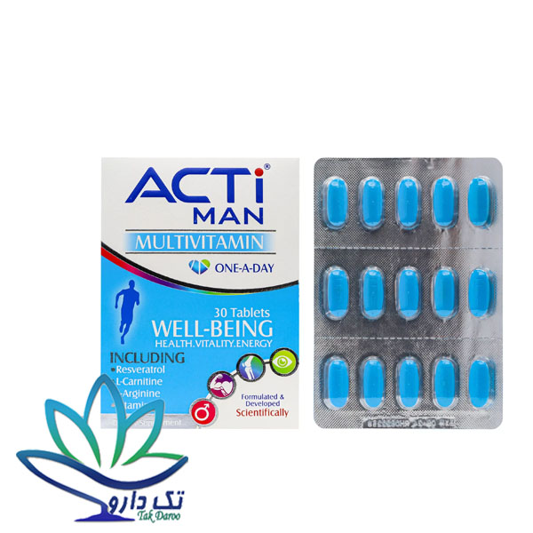 قرص مولتی ویتامین اکتی من لیبرتی 30 عدد