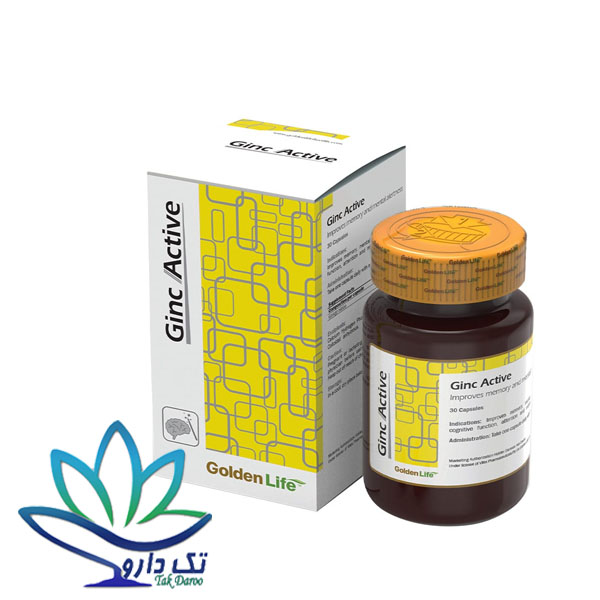 کپسول جینک اکتیو گلدن لایف 30 عددی کپسول جینک اکتیو گلدن لایف 30 عددی