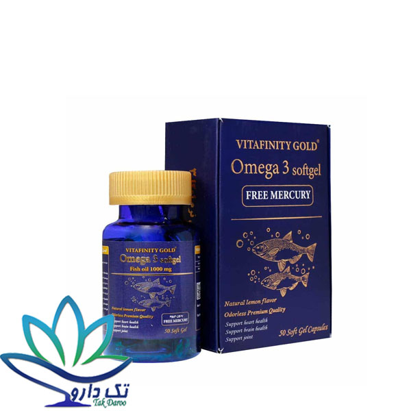 کپسول امگا 3 ویتافینیتی گلد شهاب درمان 50 عدد