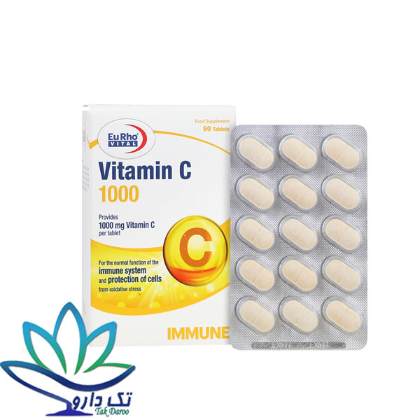 قرص ویتامین ث یوروویتال 1000 میلی گرمی 60 عددی