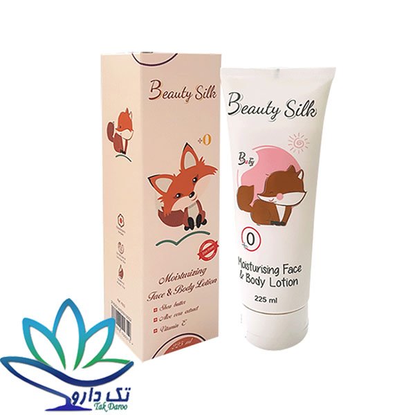 لوسیون صورت و بدن کودک بیوتی سیلک