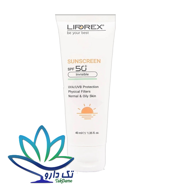 کرم ضد آفتاب بی رنگ SPF50 پوست نرمال و چرب لیپورکس کرم ضد آفتاب بی رنگ SPF50 پوست نرمال و چرب لیپورکس