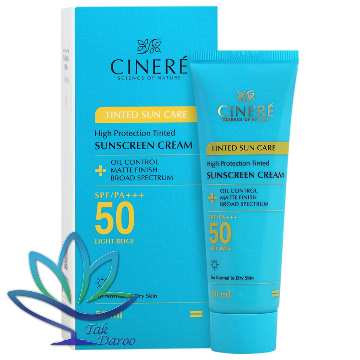 کرم ضد آفتاب سینره فاقد چربی با SPF50 حجم 50 میلی لیتر بژ روشن کرم ضد آفتاب سینره فاقد چربی با SPF50 حجم 50 میلی لیتر بژ روشن