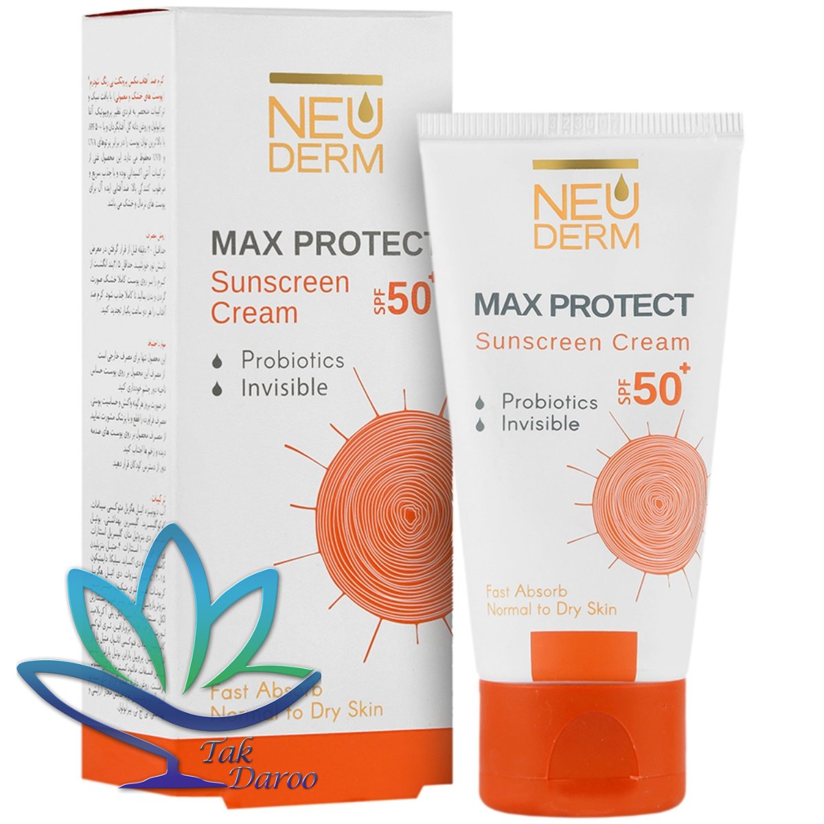 کرم ضد آفتاب مکس پروتکت SPF50 نئودرم مناسب پوست معمولی و خشک 50 میلی لیتر کرم ضد آفتاب مکس پروتکت SPF50 نئودرم مناسب پوست معمولی و خشک 50 میلی لیتر
