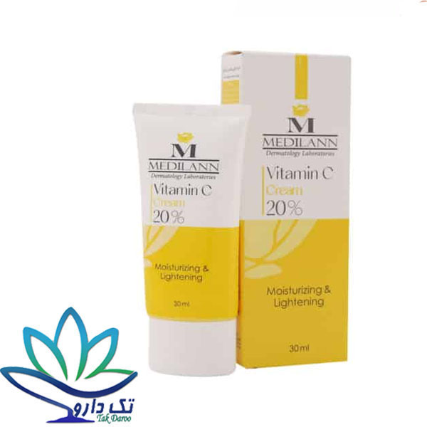 کرم حاوی ویتامین سی 20% روشن کننده و مرطوب کننده مدیلن 30 میلی لیتر کرم حاوی ویتامین سی 20% روشن کننده و مرطوب کننده مدیلن 30 میلی لیتر