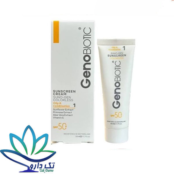 ژنوبایوتیک کرم ضد آفتاب پوست های چرب SPF50 سانو ژن (بی رنگ) ژنوبایوتیک کرم ضد آفتاب پوست های چرب SPF50 سانو ژن (بی رنگ)
