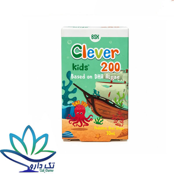 قطره خوراکی کلور کیدز بی اس کی حاوی 200 میلی گرم DHA