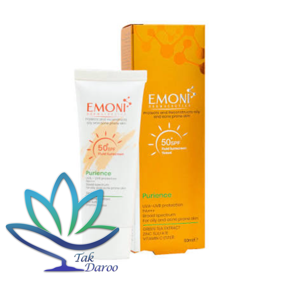 فلوئید ضد آفتاب SPF50 پوست چرب و مستعد آکنه امونی 50 میلی لیتر