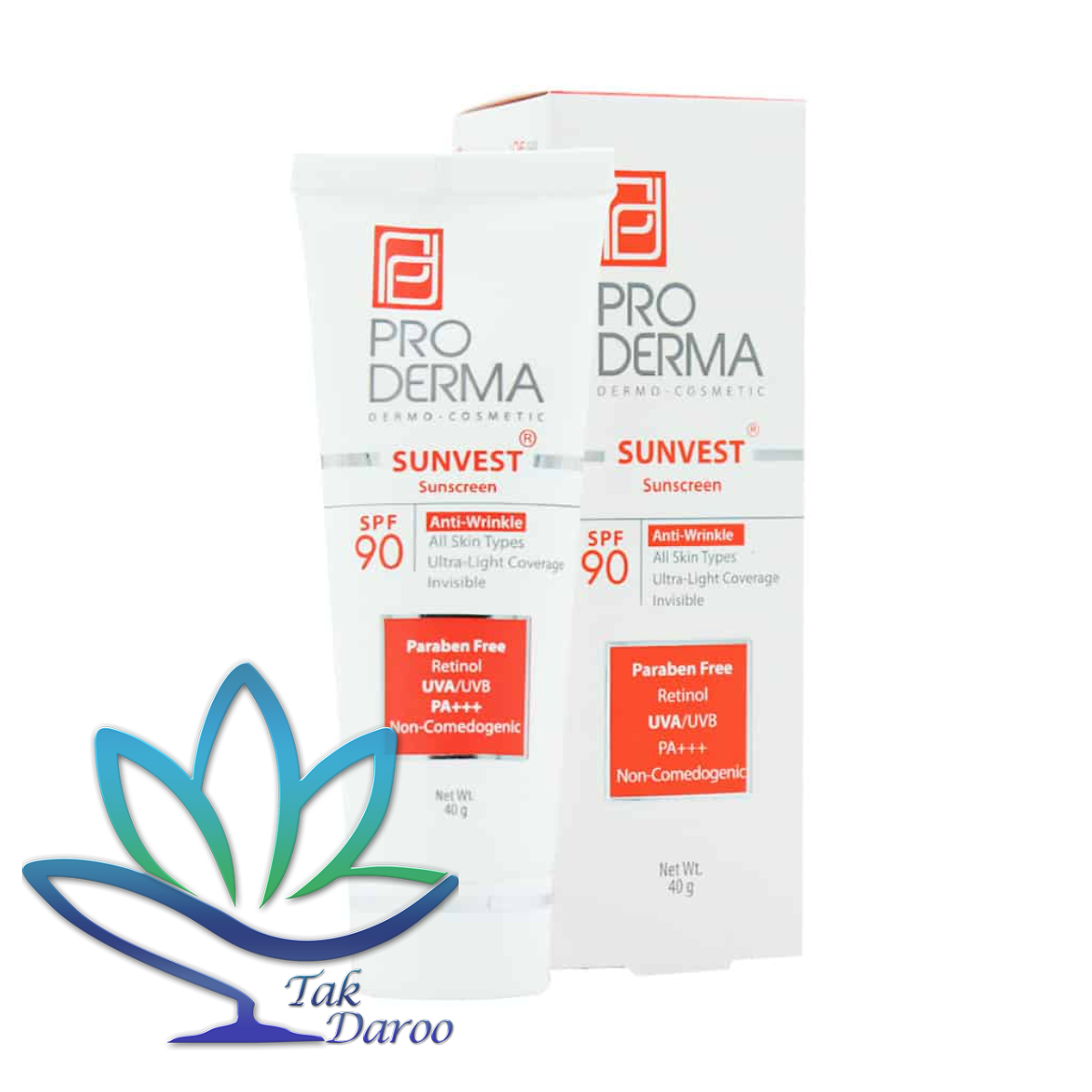 کرم ضد آفتاب و ضد چروک بی رنگ پرودرما spf90