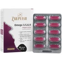 کپسول امگا 3، 5، 6، 9 زراوش بسته 30 عددی