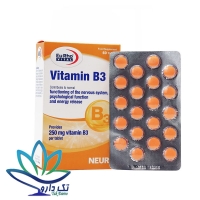 قرص ویتامین B3 250 میلی گرم یوروویتال 60 عدد