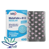 قرص متافولیک پلاس ب 12 رگولار یوروویتال 30عددی