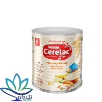 پودر سرلاک گندم و خرما به همراه شیر نستله