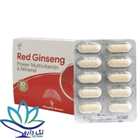 قرص رد جینسینگ پاور مولتی ویتامین و مینرال ویتامین لایف ۳۰ عدد