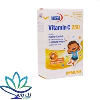 قرص جویدنی ویتامین C 250 میلی گرم یوروویتال 60 عدد