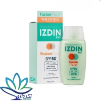 فلوئید ضد آفتاب فیوژن واترSPF50 ایزدین پرو 50 میلی لیتر