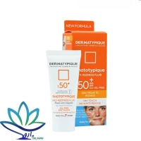 کرم ضد آفتاب درماتیپیک بی رنگ مناسب پوست قرمز و حساس SPF50 حجم 40 میلی لیتر
