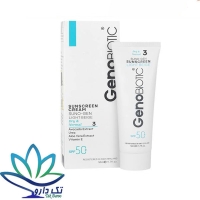 کرم ضد آفتاب ژنوبایوتیک پوست خشک بژ روشن SPF50