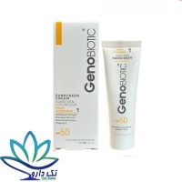 ژنوبایوتیک کرم ضد آفتاب پوست های چرب SPF50 سانو ژن (بی رنگ)