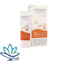 کرم ضد آفتاب فیزیکال رنگی SPF60 هیدرودرم